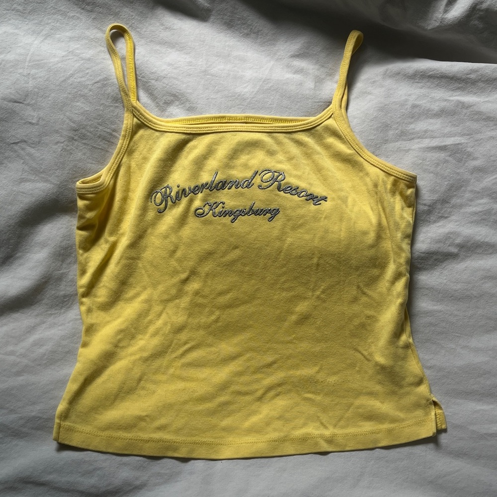 Vintage Yellow Graphic Cami